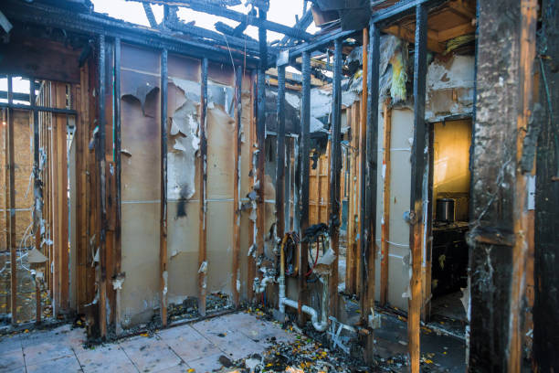 Professional Fire Board Up technician working in Jamison, PA